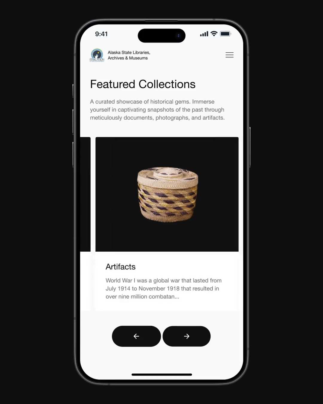 Alaska State Archives, Mobile scroll